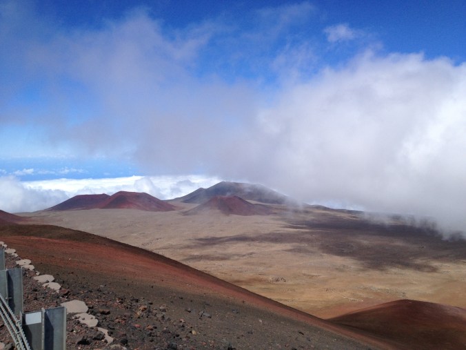 The view from outside the Gemini North Observatory