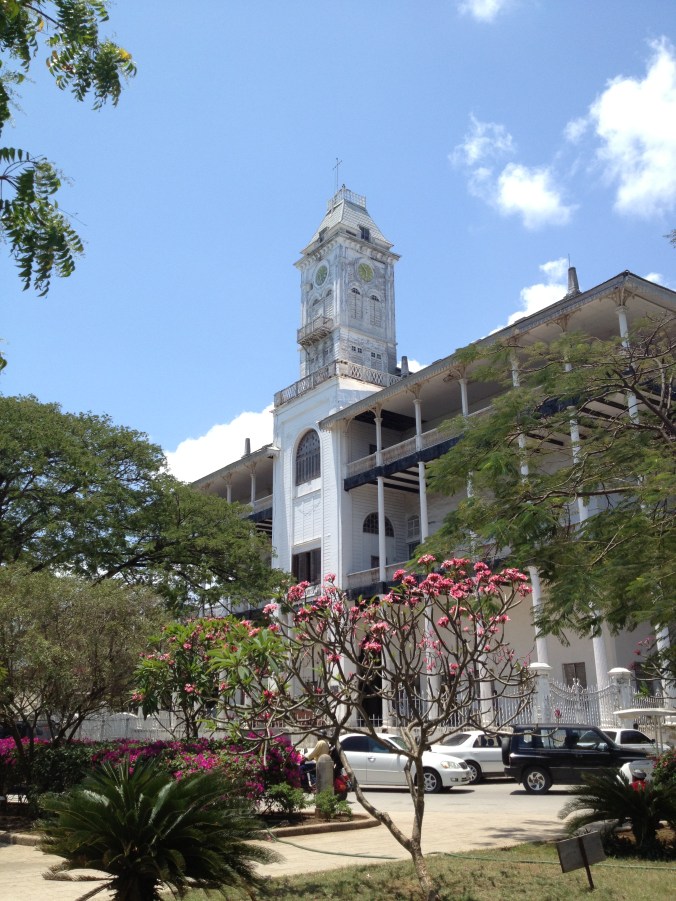 The House of Wonders, or the tallest building in Stone Town and the first to have electricity.